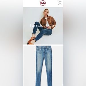 AG-Adriano Goldschmidt - The Farrah Skinny - High Rise Skinny Jean SZ 29R